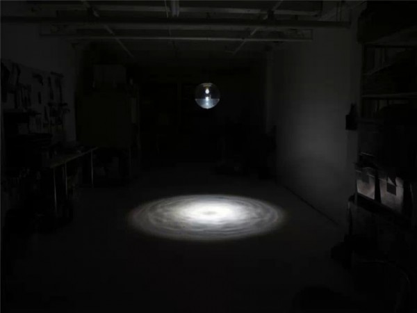 Так выглядит светильник в работе